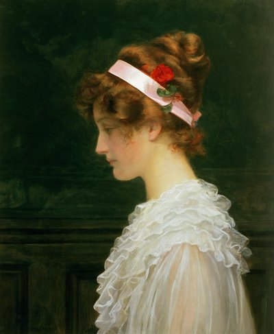 Profile of a Young Girl by Marcus Stone